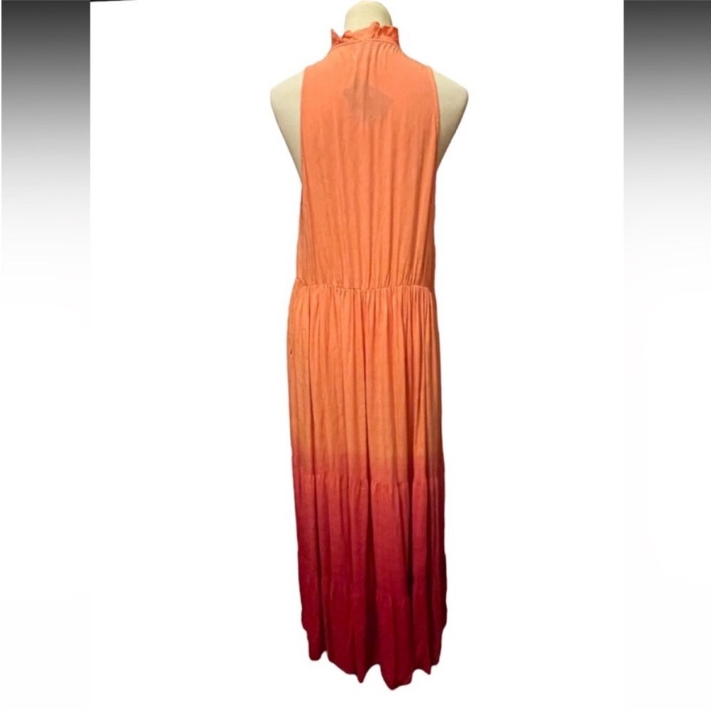Torrid Challis Ombré Red Tiered Maxi Dress Size 1 1X NWT - Picture 8 of 16